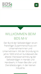 Mobile Screenshot of bds-mv.de