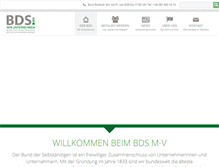 Tablet Screenshot of bds-mv.de